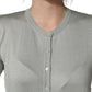 Dolce & Gabbana Green ButtonDown LongSleeve Cardigan Sweater