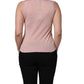 Dolce & Gabbana Pink Sleeveless Cashmere Knitted Tank Top