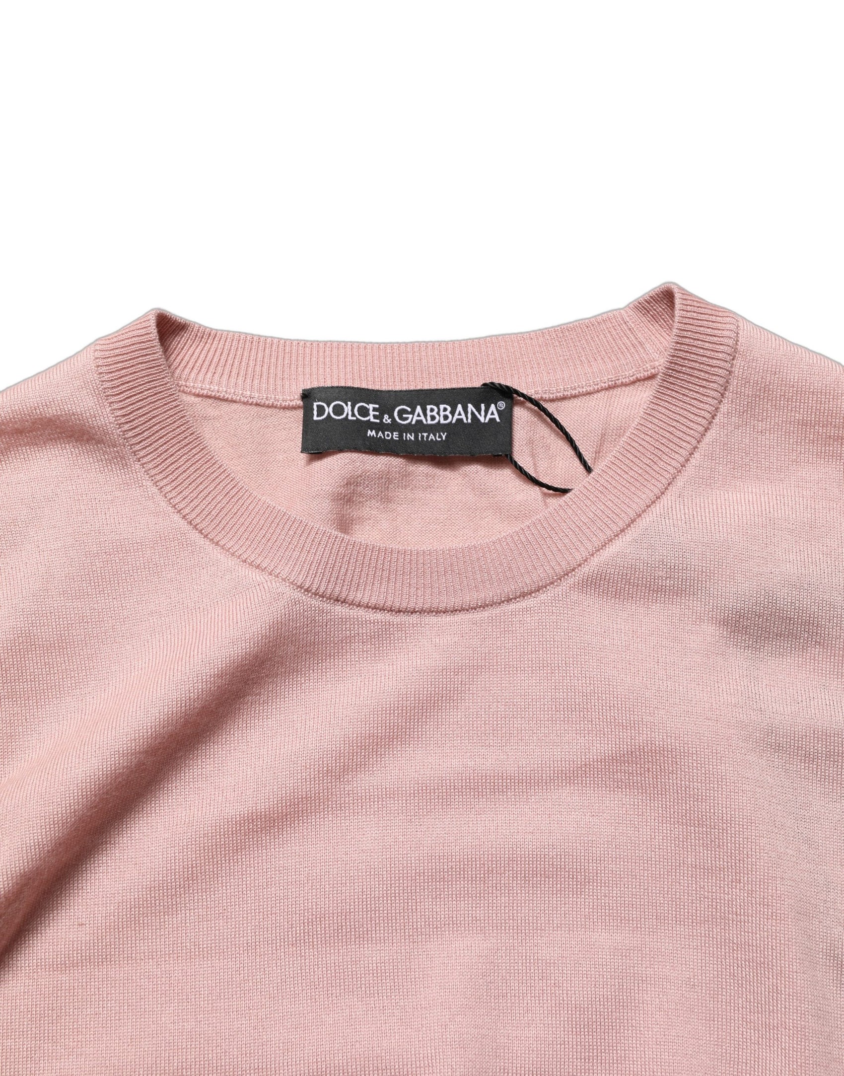 Dolce & Gabbana Pink Sleeveless Cashmere Knitted Tank Top