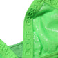 Dolce & Gabbana Neon Green Soft Cup Logo-Trim Bra Cropped Top