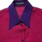 Dolce & Gabbana Multicolor Silk Patchwork Shirt Blouse Top