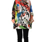 Dolce & Gabbana Multicolor Embellished Graffiti Sweatshirt