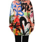 Dolce & Gabbana Multicolor Embellished Graffiti Sweatshirt