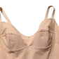Dolce & Gabbana Nude Nylon Full Body Shaper Bodysuit Top