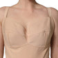 Dolce & Gabbana Nude Nylon Full Body Shaper Bodysuit Top