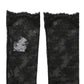 Dolce & Gabbana Black Floral Lace Nylon Stretch Knee Socks