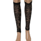Dolce & Gabbana Black Floral Lace Nylon Stretch Knee Socks