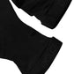 Dolce & Gabbana Black Sheer Nylon Thigh High Stockings Socks