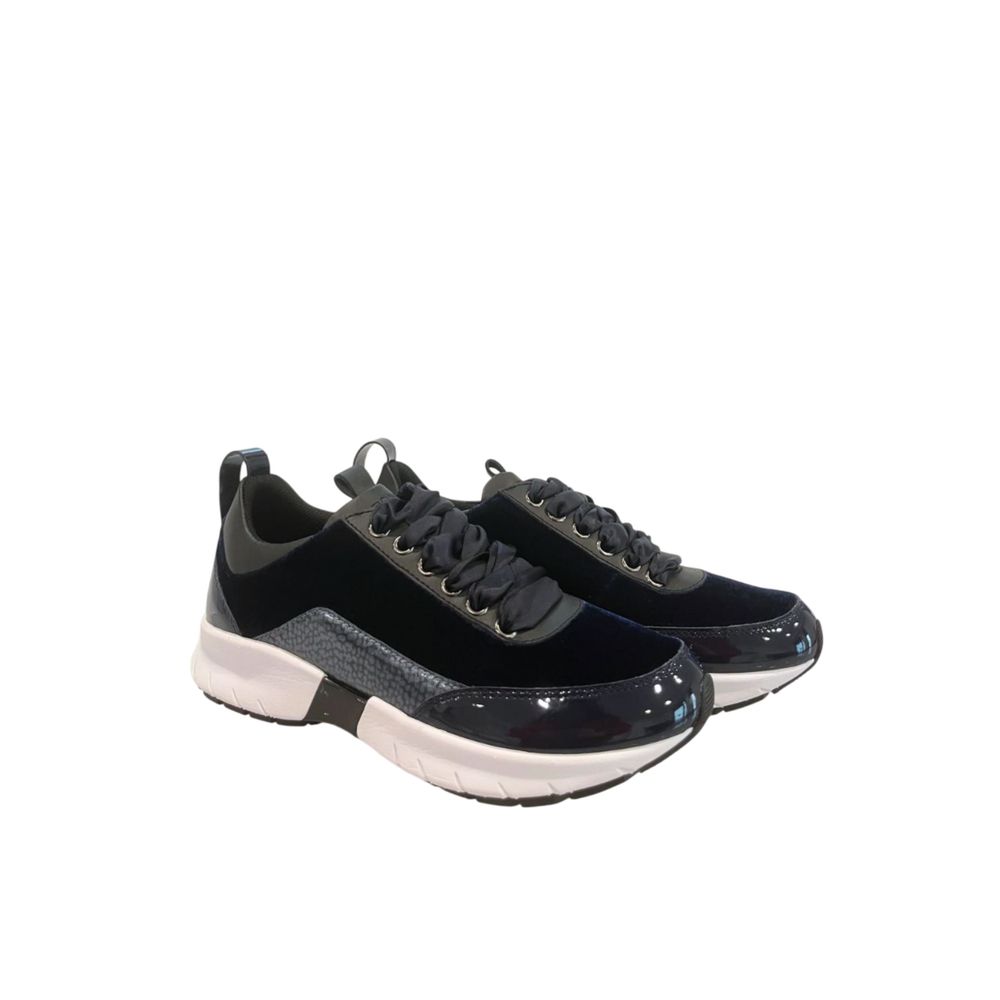 Borbonese Blue Synthetic Women's Sneakers