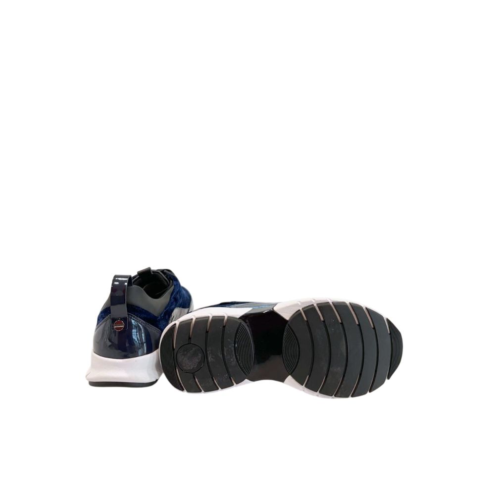 Borbonese Blue Synthetic Women's Sneakers
