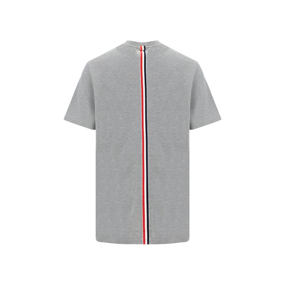 Thom Browne Gray Cotton Long Sleeve T-Shirt