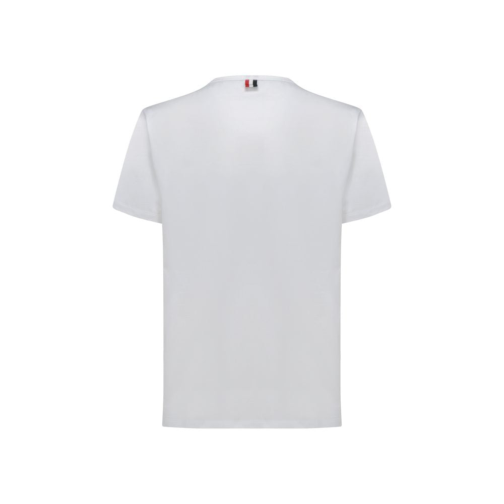 Thom Browne White Cotton T-Shirt