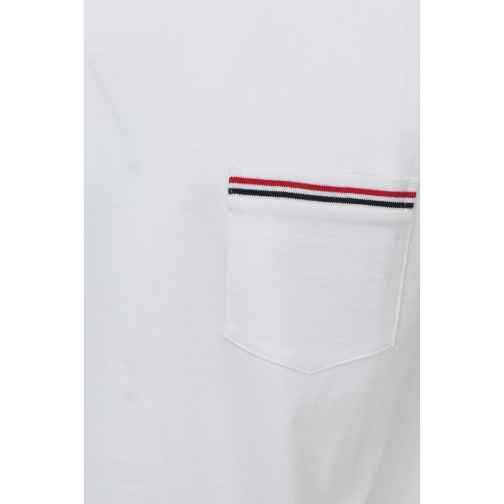 Thom Browne White Cotton T-Shirt