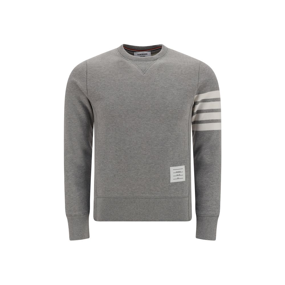 Thom Browne Gray Cotton Sweatshirt
