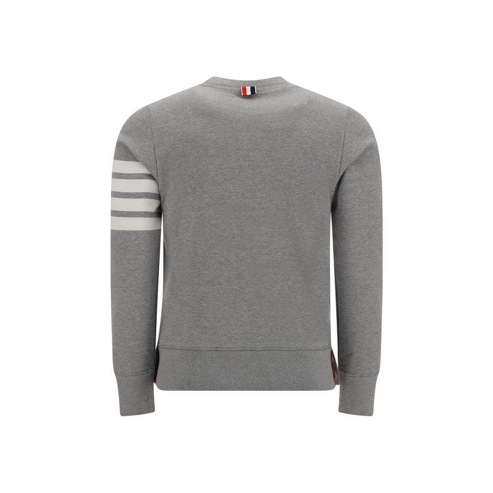 Thom Browne Gray Cotton Sweatshirt