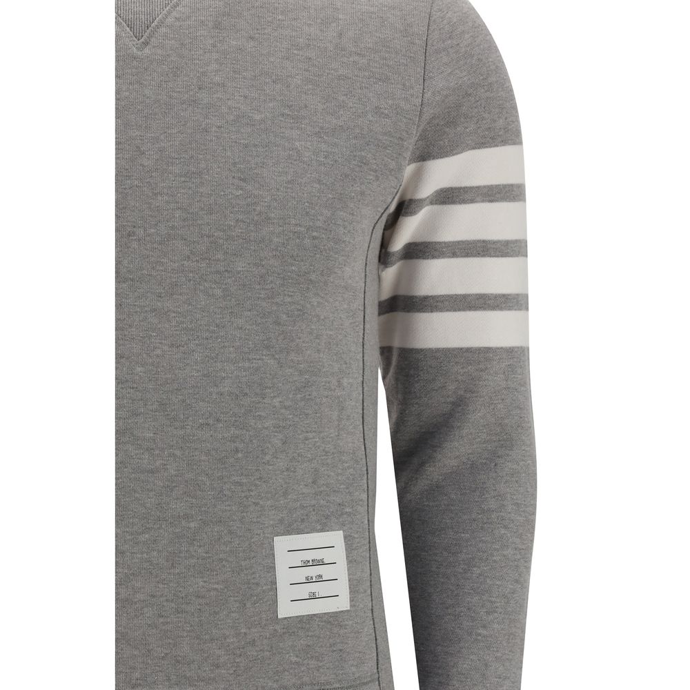 Thom Browne Gray Cotton Sweatshirt