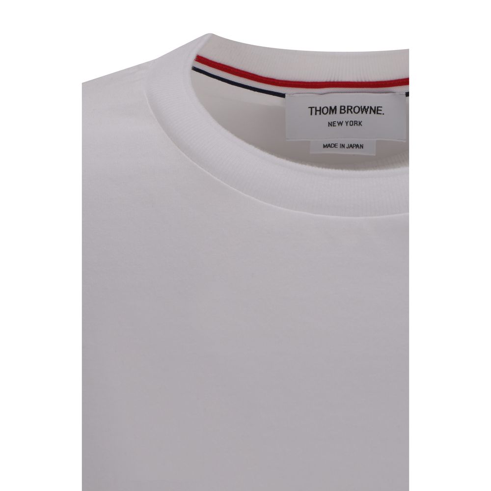 Thom Browne White Cotton T-Shirt