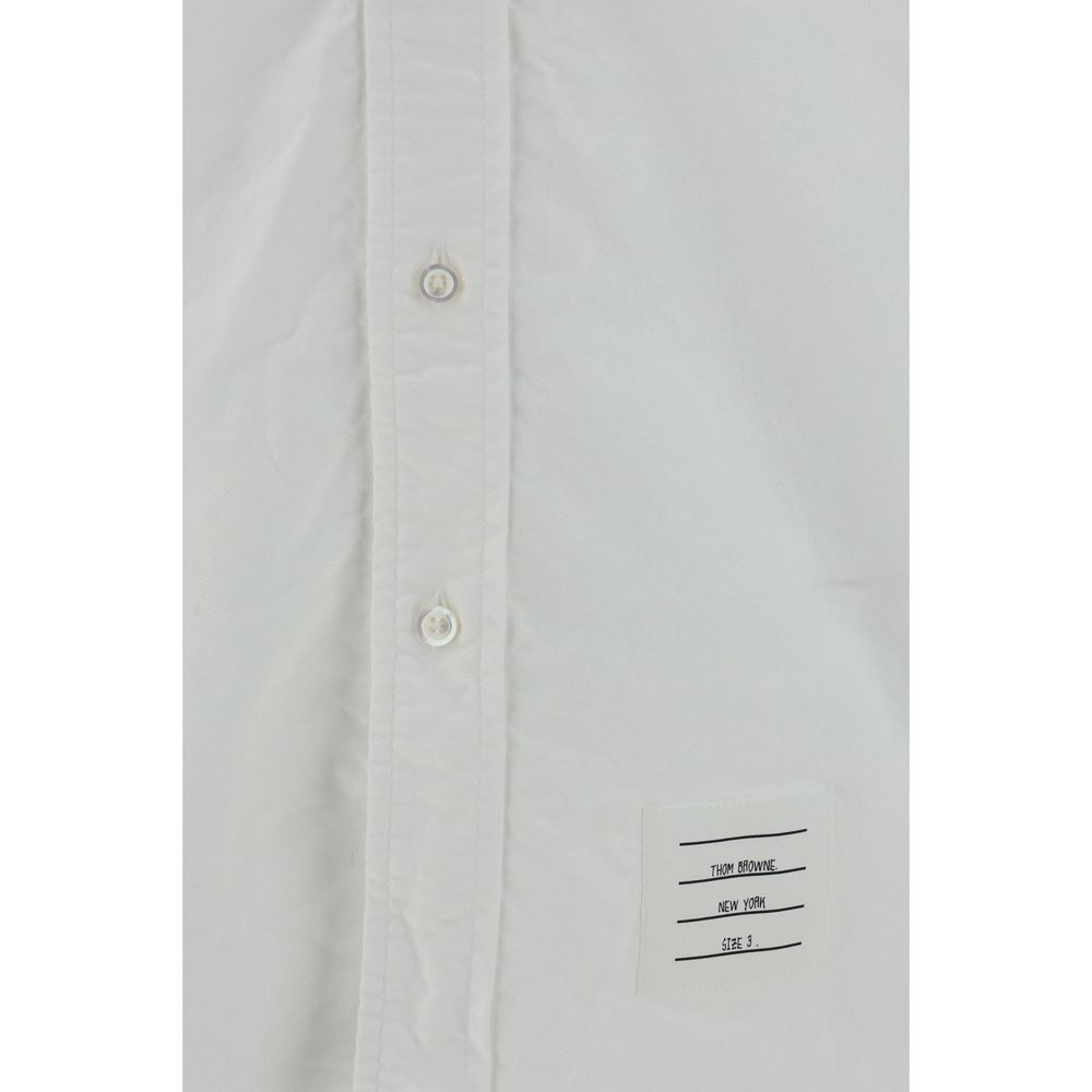 Thom Browne White Denim Shirt
