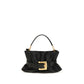 Balmain Black Calf Leather Bos Taurus Shoulder Bag