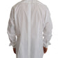 Dolce & Gabbana White 100% Cotton GOLD Slim Dress Shirt