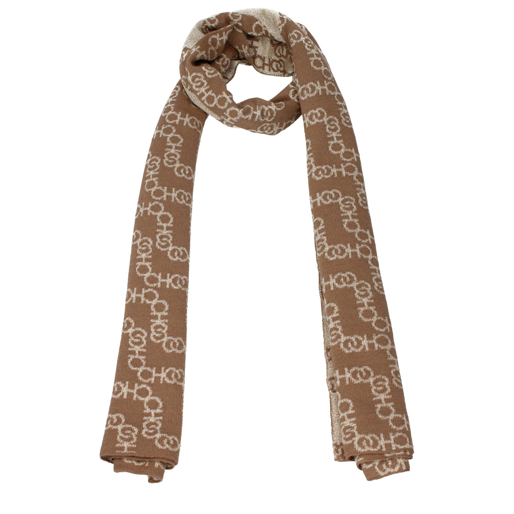 Jimmy Choo Brown Acetate Scarf