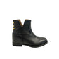 Borbonese Black Leather Women Boot