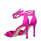 Jimmy Choo Pink Satin Stiletto Heel Sandals