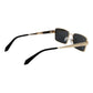 Polaroid Gold Metal Sunglasses