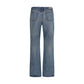 Alexander McQueen Blue Cotton Straight-Leg Jeans