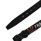 Dolce & Gabbana Black Leather Prince Crown Logo Buckle Belt