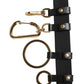 Dolce & Gabbana Black Calf Leather Gold Metal Buckle Men Belt