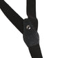 Dolce & Gabbana Black Cotton Leather Elastic Y-back Metal Clips Suspender
