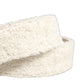 Dolce & Gabbana White Cotton Fleece DG Logo Metal Buckle Belt