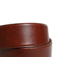 Dolce & Gabbana Brown Calfskin Leather Gold Metal Buckle Belt