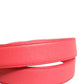 Dolce & Gabbana Pink Lambskin Leather Silver Metal Buckle Belt