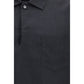Deperlu Black Linen Dress Shirt
