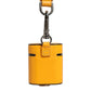 Dolce & Gabbana Case Yellow Calf Leather Logo Flip Holder Strap Airpods