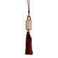 Dolce & Gabbana Pink Exotic Leather Mini Mirror Tassel Makeup Bag