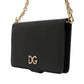 Dolce & Gabbana Case Flip Cover Black Calf Leather iPhone X - XS Phone