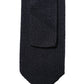 Dolce & Gabbana Dark Blue Solid 100% Silk Adjustable Men Necktie Tie