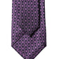 Dolce & Gabbana Purple Patterned 100% Silk Adjustable Men Necktie Tie