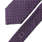 Dolce & Gabbana Purple Patterned 100% Silk Adjustable Men Necktie Tie