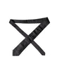 Dolce & Gabbana Brown Logo Embroidery Silk Adjustable Men Necktie Tie