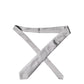 Dolce & Gabbana Gray Satin 100% Silk Adjustable Men Tied Necktie Tie
