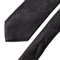 Dolce & Gabbana Black Floral Brocade Silk Adjustable Men Tied Necktie Tie