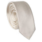 Dolce & Gabbana Off White Solid 100% Silk Adjustable Men Tied Necktie Tie
