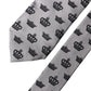 Dolce & Gabbana Gray Crown Fantasy Silk Adjustable Men Tied Necktie Tie