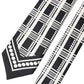 Dolce & Gabbana Black White Abstract Silk Adjustable Men Tied Necktie Tie