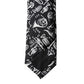 Dolce & Gabbana Black Trumpet Print Silk Adjustable Men Tied Necktie Tie