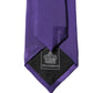Dolce & Gabbana Purple DG Logo Monogram Silk Adjustable Men Necktie Tie